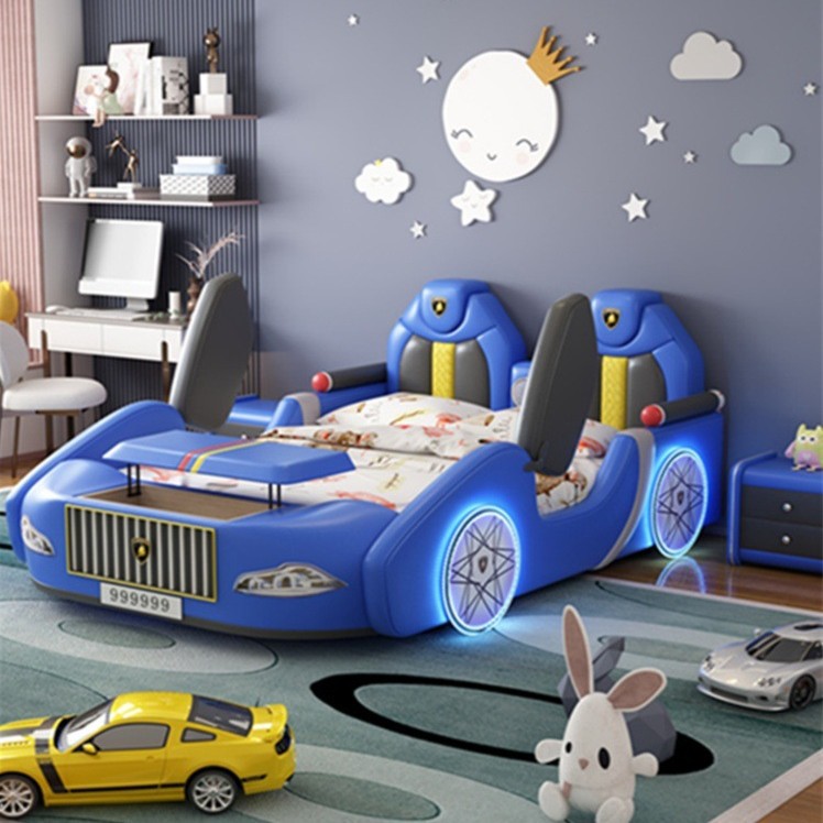 2025 premium boys car bed with guardrail – bluetooth function 2025 premium boys car bed with guardrail – bluetooth function