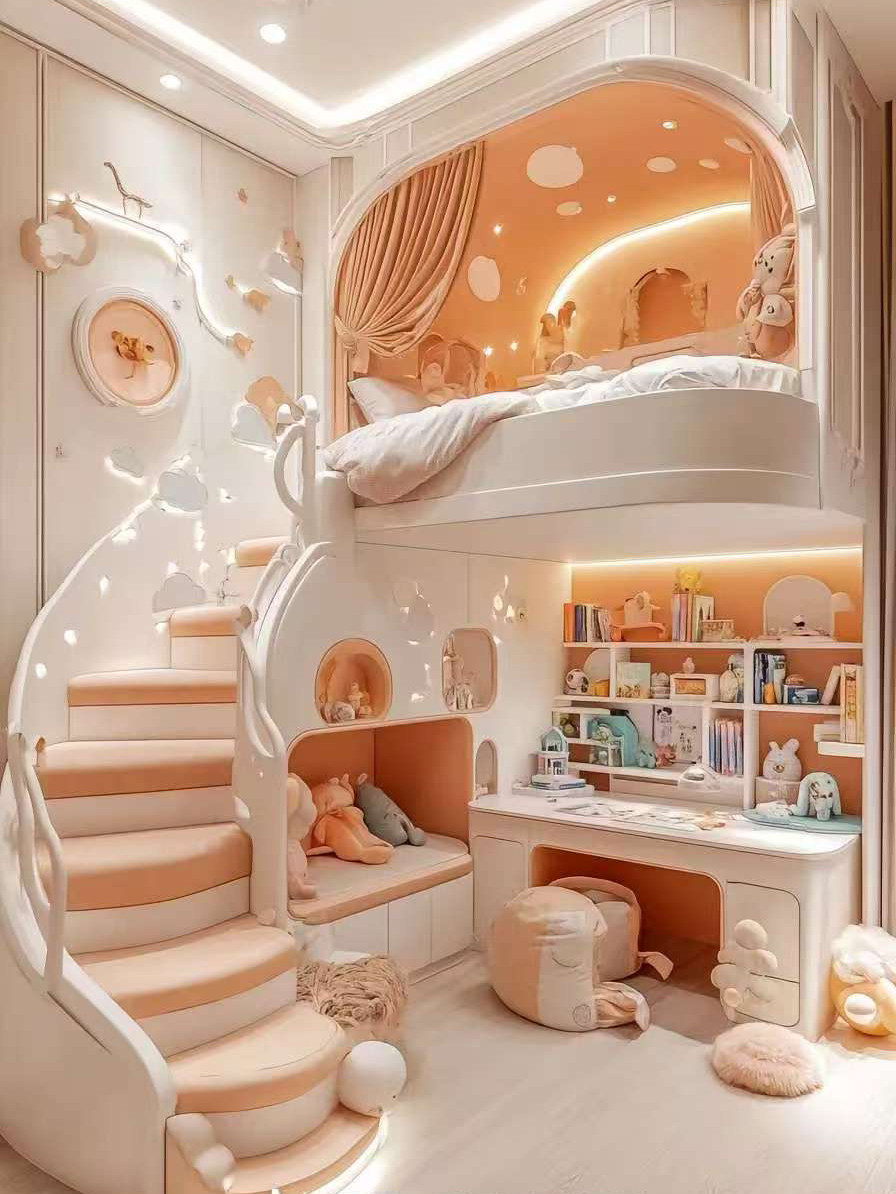 cream white fairy tale capsule kids full house custom bed cream white fairy tale capsule kids full house custom bed