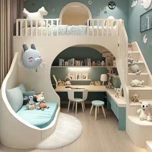custom cute cave kids combination bed